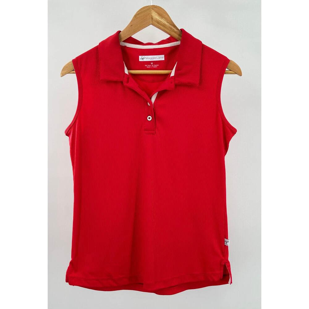Maggie Lane Red‎ Sleevless Women’s Top Size Medium